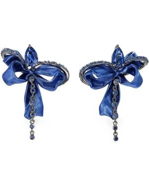 Anabela Chan Midnight Cupid's Bow Earrings - Blue