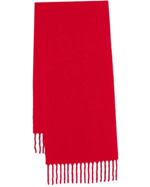 TOTEME Bufanda Fuzzy Con Flecos - Rojo