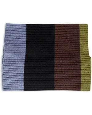 Colville Ribbed Knit Folded Scarf - Black