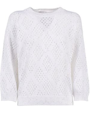Peserico Openwork Jumper - White