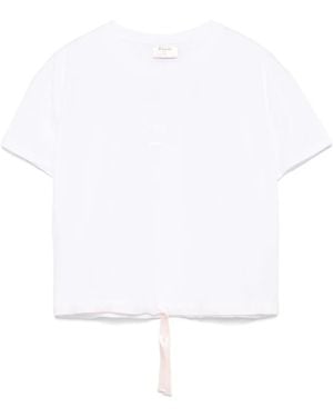 Repetto Camiseta Con Cinta De Satén - Blanco