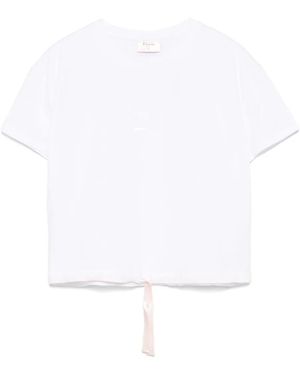 Repetto Camiseta con cinta de satén - Blanco