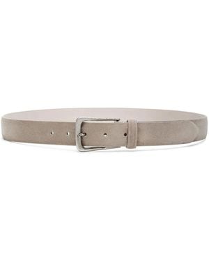 Brunello Cucinelli Suede Belt - Grey