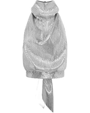 16Arlington Ossie Sequin-Embellished Top - Grey