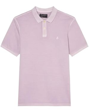 Marc O' Polo Logo-Embroidered Polo Shirt - Pink