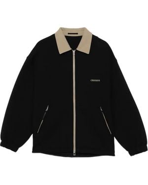 CROQUIS Logo-Embroidered Jacket - Black