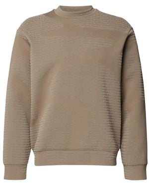 Emporio Armani Logo-Embossed Sweatshirt - Natural