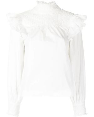 Cinq À Sept River Ruffled Blouse - White