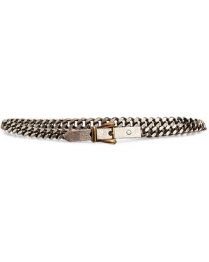 Etro Metal Chain Belt - White