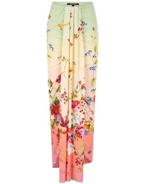 Roberto Cavalli Pareo Con Estampado Floral - Blanco
