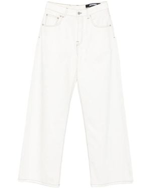 Jacquemus トップステッチ ジーンズ - ホワイト