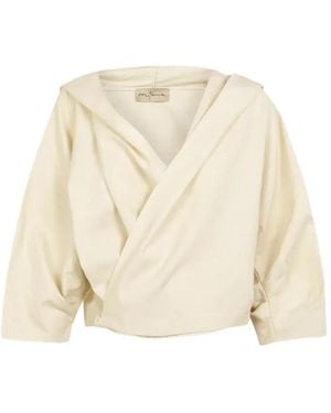 Cortana Noa Wrap-Style Hoodie - Natural