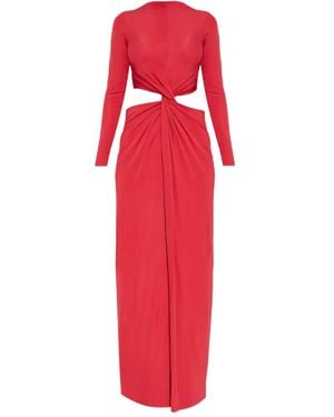 Cult Gaia Keri Cut-Out Twisted Maxi Dress - Red