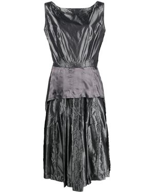 Maison Margiela Inside-Out Sleeveless Midi Dress - Black