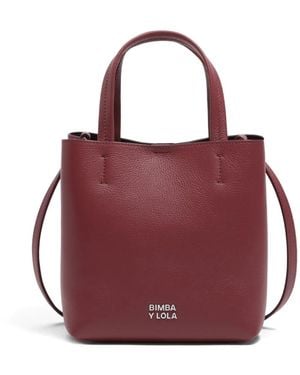 Bimba Y Lola Rigid Tote Bag - Purple