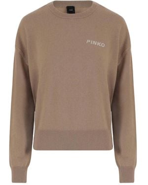 Pinko Love Birds プルオーバー - ブラウン