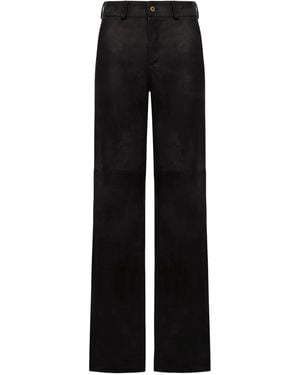 Salvatore Santoro Leather Trousers - Black