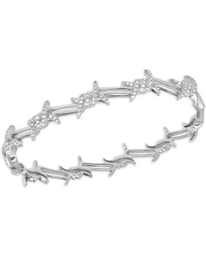 Djula Kleiner Barbed Wire Armreif Mit Diamanten - Weiß