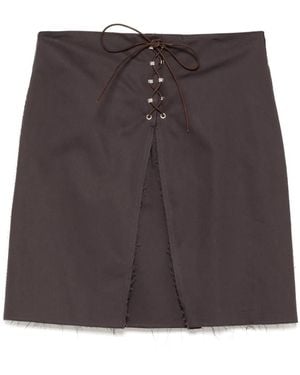 Our Legacy Mini-Rok Met Haak - Bruin