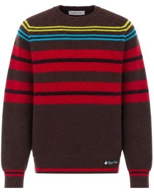 Lanvin Striped Jumper - Red