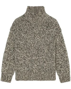 Marc O' Polo Textured Roll-Neck Sweater - Gray