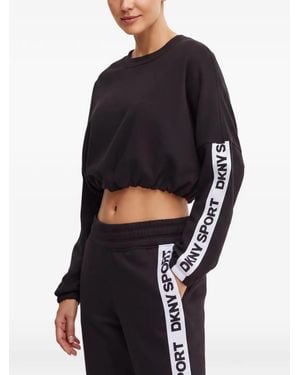 DKNY Logo-Embellishment Sweatshirt - Black