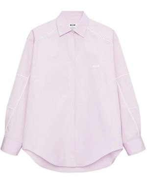 MSGM Long-Sleeve Shirt - Pink