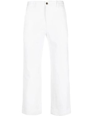 Bode Tailored Straight Trousers - White