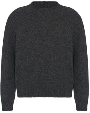 The Row Gerippter Markhim Pullover Mit Rundem Ausschnitt - Schwarz