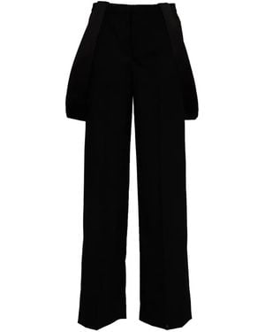Dondup Kara Suspenders-Detail Pants - Black