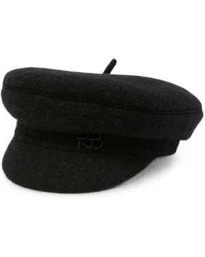 Ruslan Baginskiy Logo-Plaque Baker Boy Hat - Black