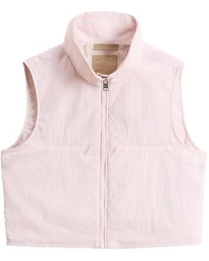 Woolrich Gilet Con Zip - Rosa