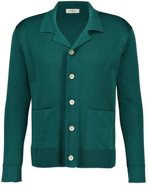 Piacenza Cashmere Buttoned Pocket Shirt - Green