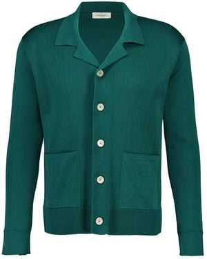Piacenza Cashmere Hemd Mit Geknöpfter Tasche - Grün
