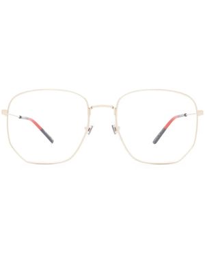 Gucci Gafas Con Montura Hexagonal - Blanco