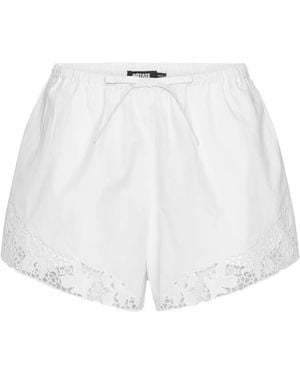 ROTATE BIRGER CHRISTENSEN Drawstring Lace Shorts - White