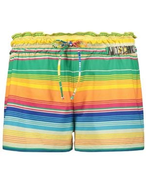 Moschino Striped Shorts - Yellow