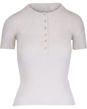 Nili Lotan Gerippter Strickpullover - Weiß
