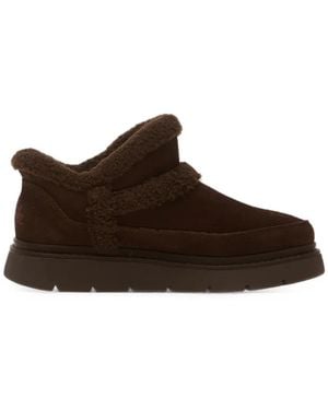 Skechers Keepsakes Lite Shearling-Trim Sneakers - Brown