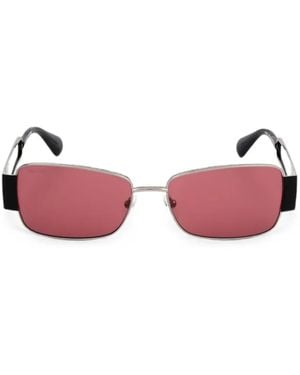 MAX&Co. Rectangle-Frame Cut-Out Sunglasses - Pink