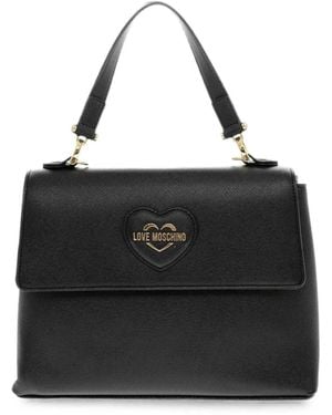 Moschino Heart-Motif Tote Bag - Black