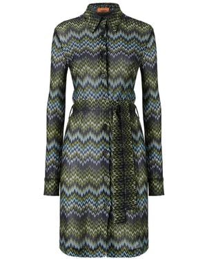 Missoni Midi Shirt Dress - Green