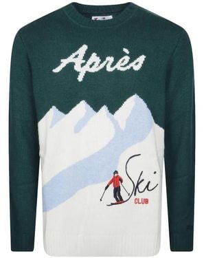 MC2 Saint Barth Après Ski Embroidered Sweater - Green