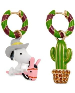 Essentiel Antwerp Snoopy And Cactus Earrings - White