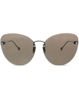 Ferragamo Eyewear Rimless Sunglasses - Grey