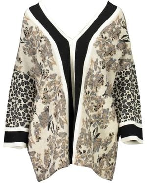 Blugirl Blumarine Floral And Animal-Print Jumper - Black