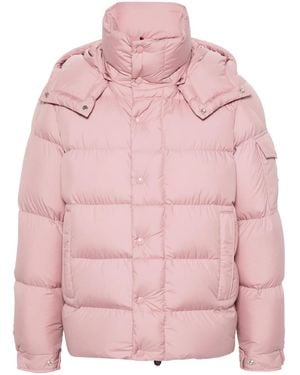 Moncler Piumino Corto Maya 70" Con Cappuccio - Pink