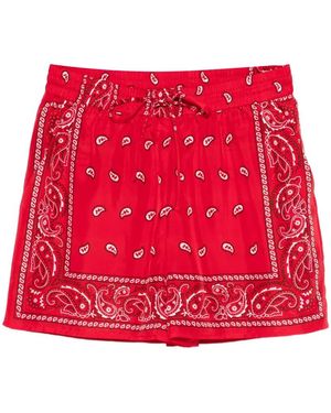 P.A.R.O.S.H. P.A.R.O..H. Silk Shorts - Red