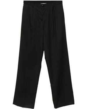 Manuel Ritz Pleated Elasticated-Waistband Pants - Black