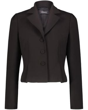 DR. HOPE Single-Breasted Fitted Jacket - Black